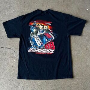Vintage 2000s Dale Earnhardt jr double sided graphic nascar racing tshirt
